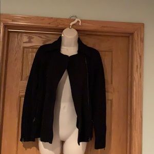 Like new zip up collared moto sweater